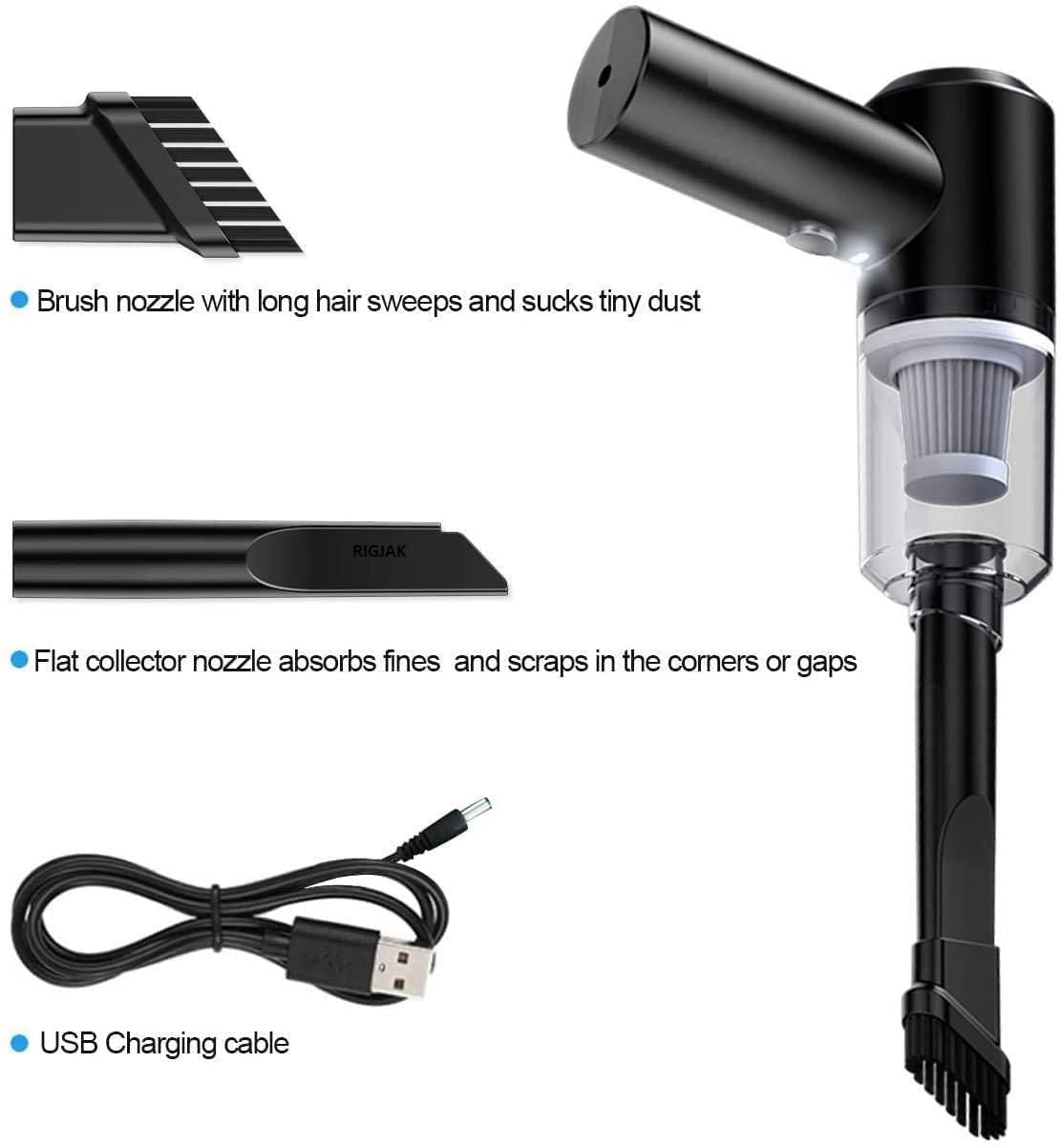 3IN1 Portable Car Vacuum Cleaner with Blower | USB Rechargeable Wireless Handheld Car Vacuum Cleaner Traveling,Portable,Rechargeable.